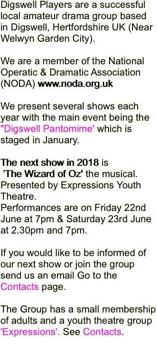 Digswell Players are a successful